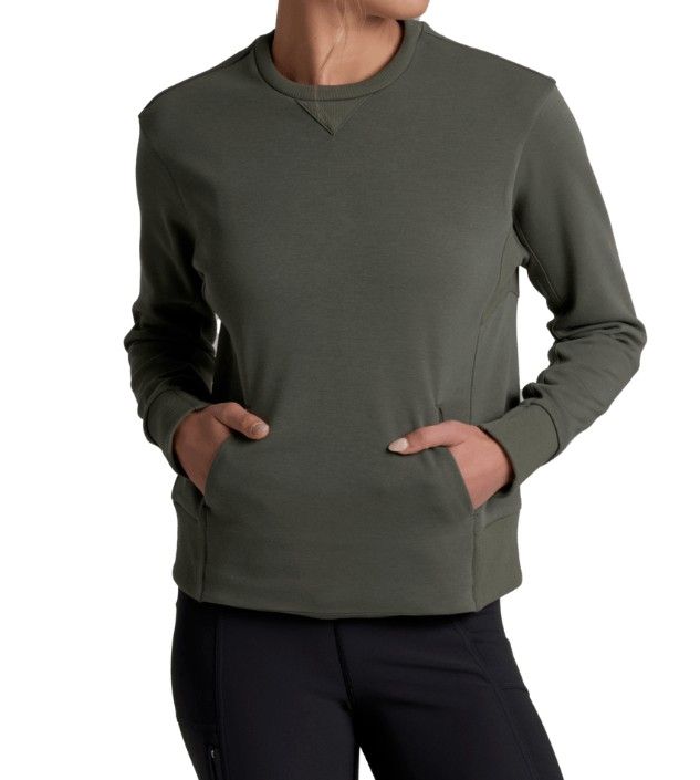 Kuhl Women's Kozy Crew Sweatshirt, Color: Rosemary, Size: XS