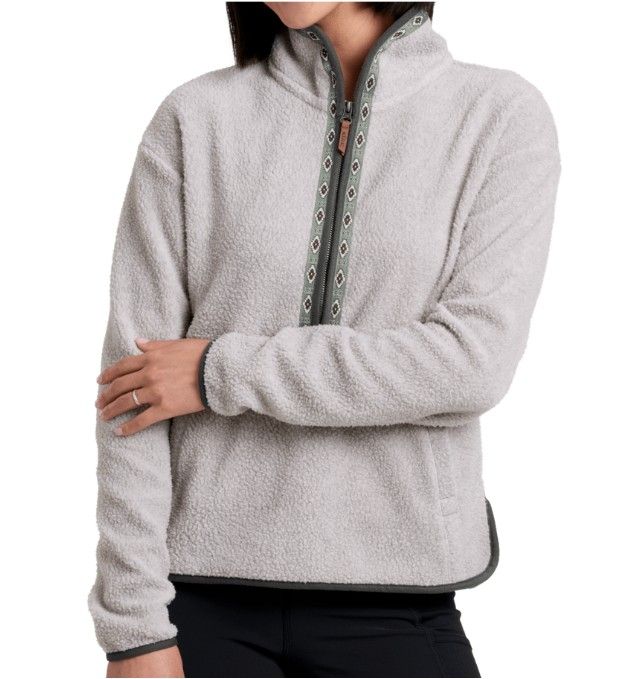 Kuhl Women's Hygge 1/2 Zip, Color: Natural, Size: Small