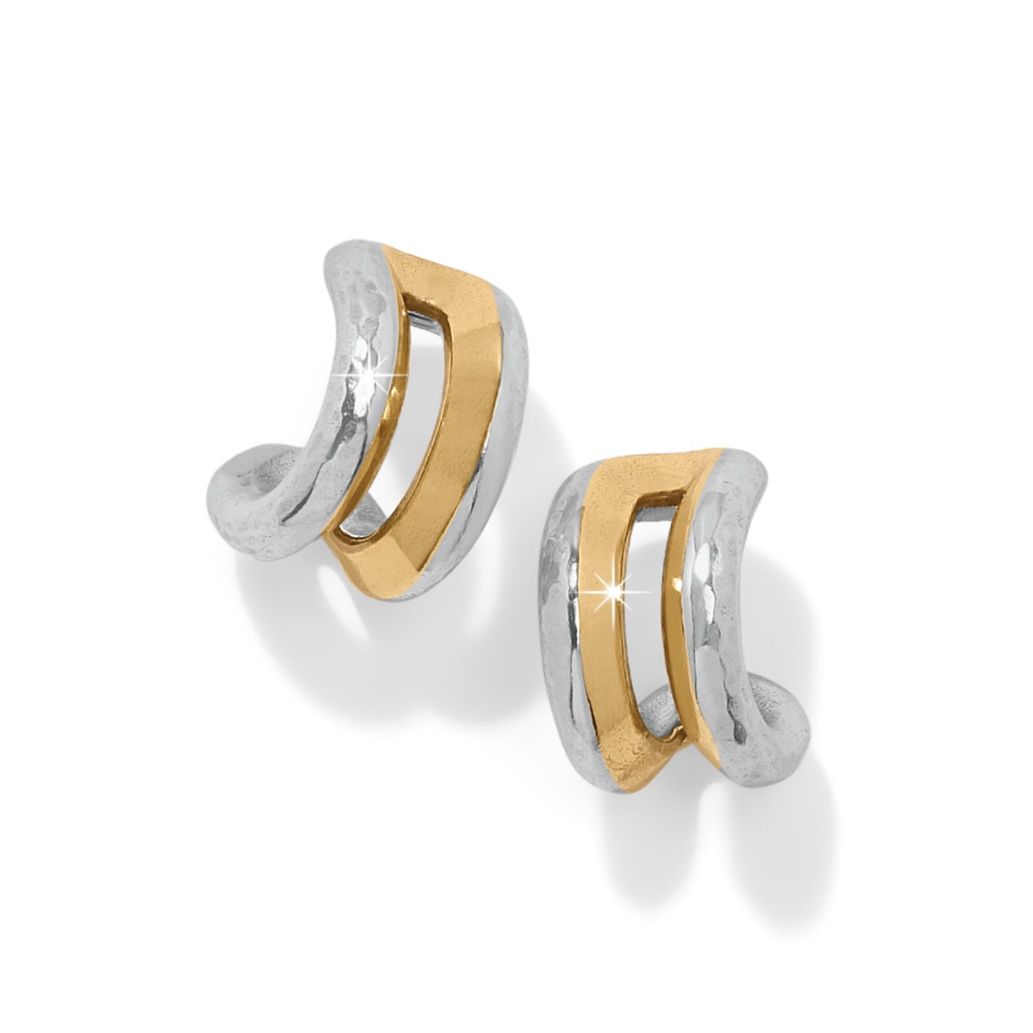 Brighton Medici Hoop Earrings, Color: Silver/Gold