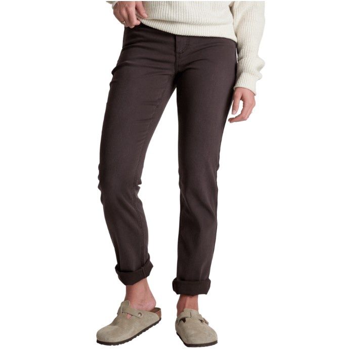 Kuhl Women's Kontour Form Straight Denim, Color: Coffee, Size: 0