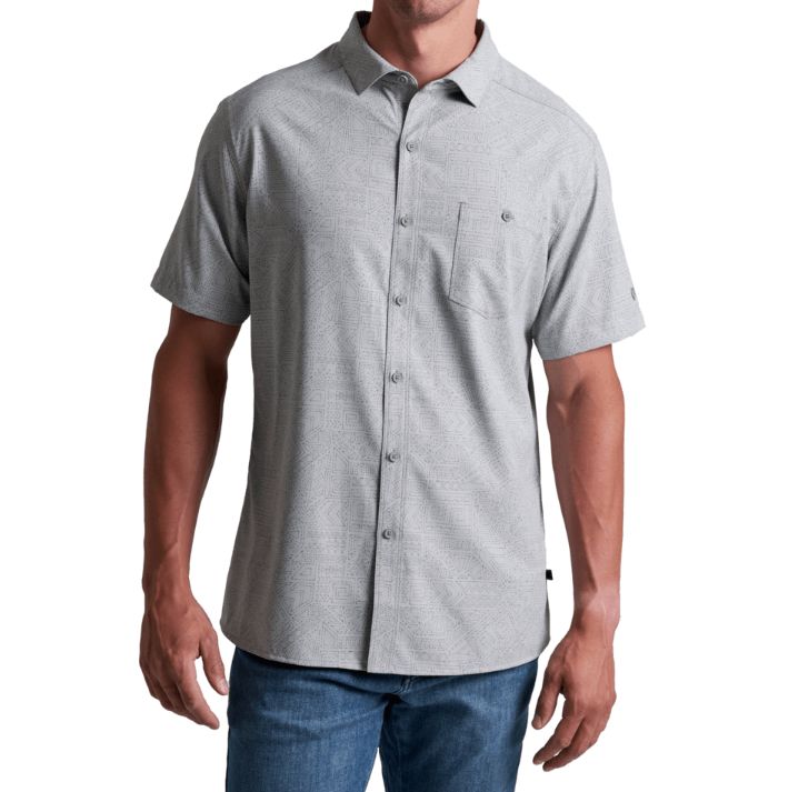 Kuhl Men's Persuadr Short Sleeve Shirt, Color: Ash-D, Size: Small