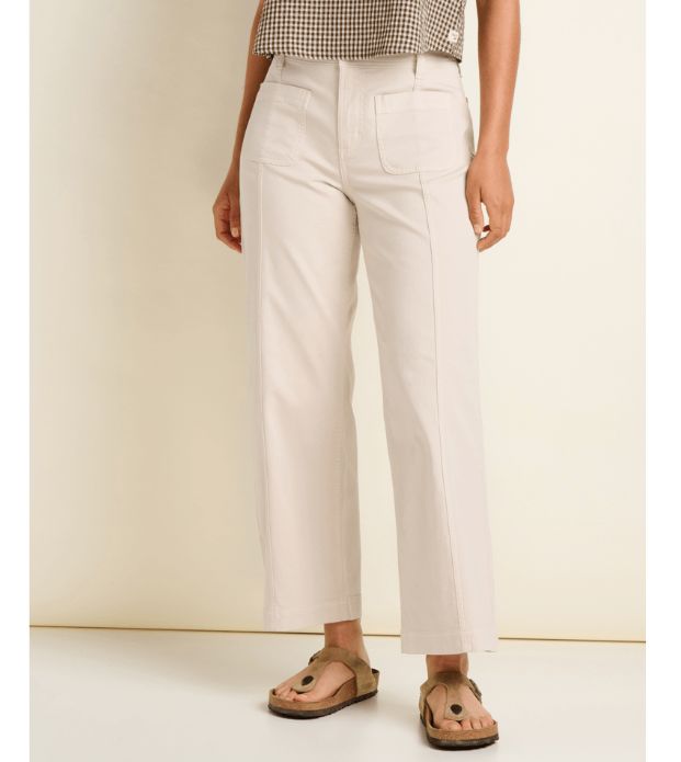 Toad&amp;Co Linden Wide Leg Women's Pant, Color: Stone, Size: 4