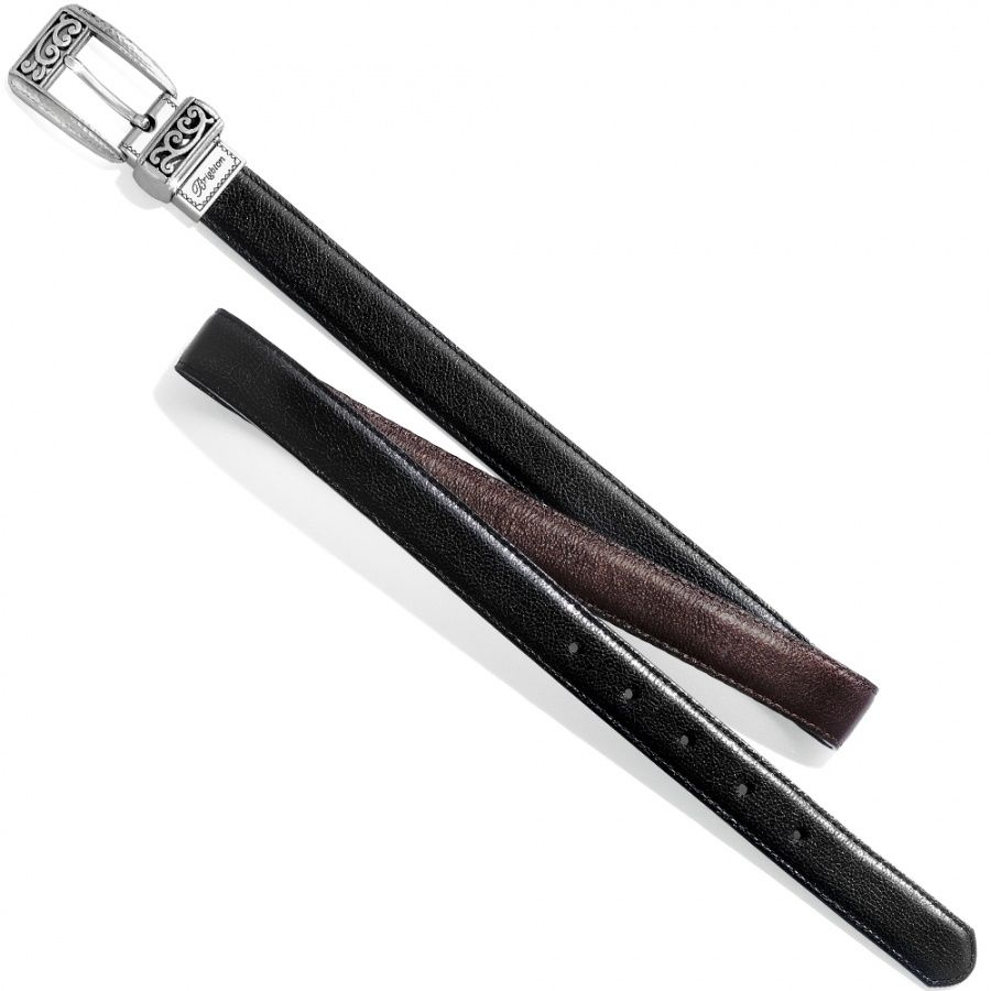 Mantilla Reversible Belt, Color: Black/Bronze, Size: 32