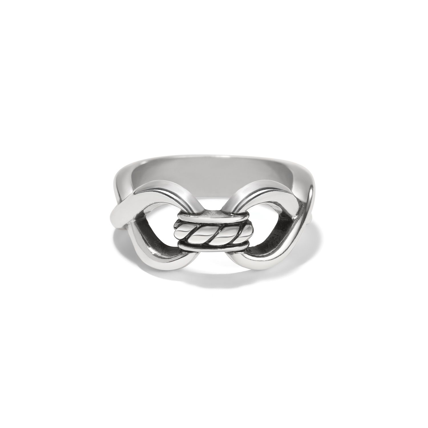 Brighton Interlok Infinity Ring, Color: Silver, Size: 7