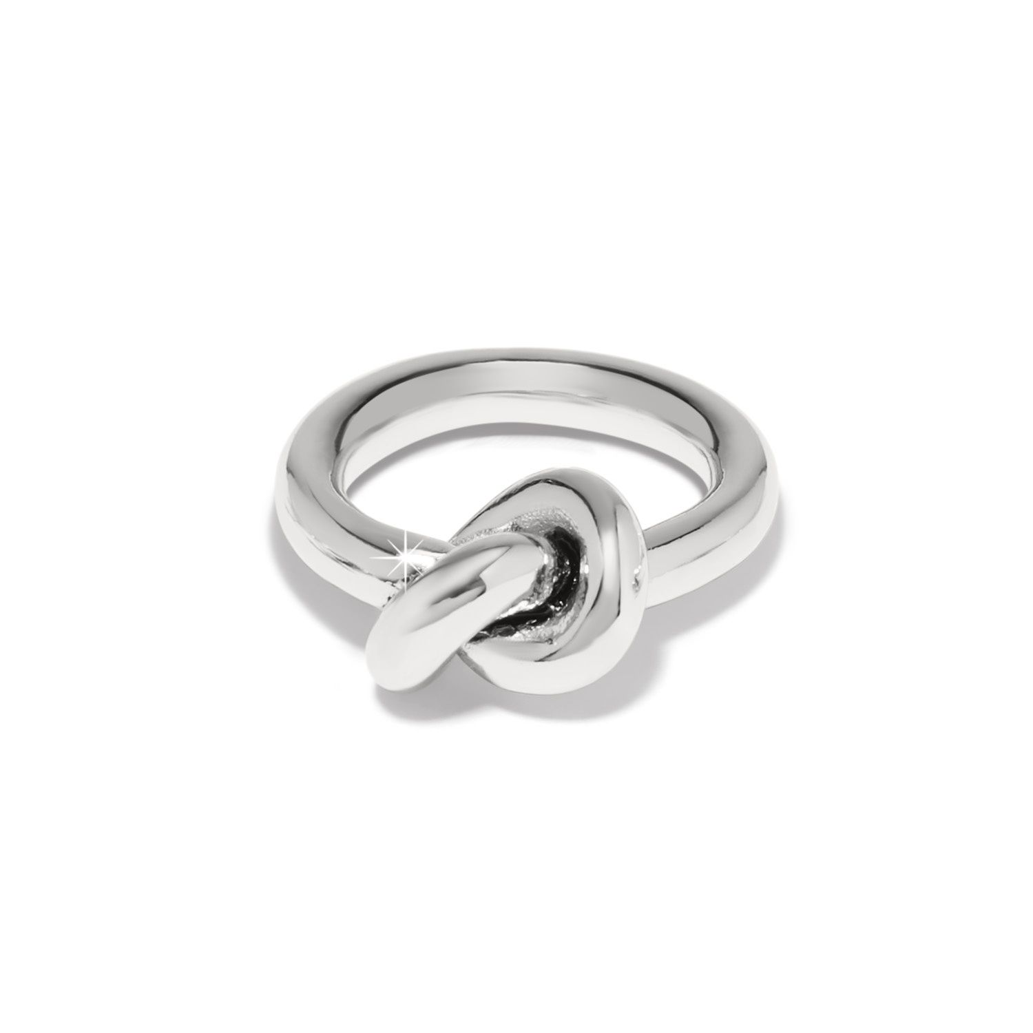 Interlok Single Knot Ring, Color: Silver, Size: 7