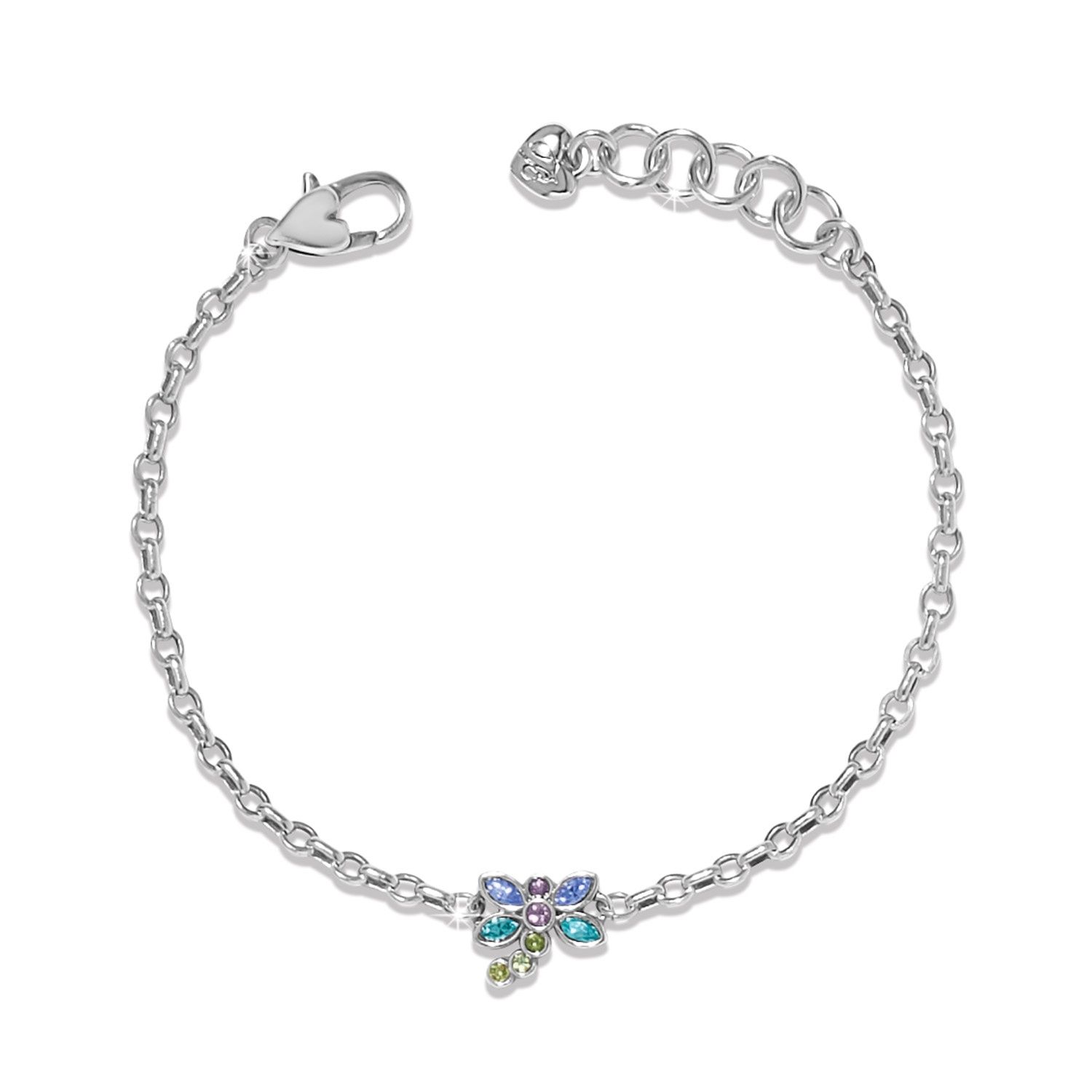 Brighton Enchanting Gem Dragonfly Bracelet, Color: Silver/Multi