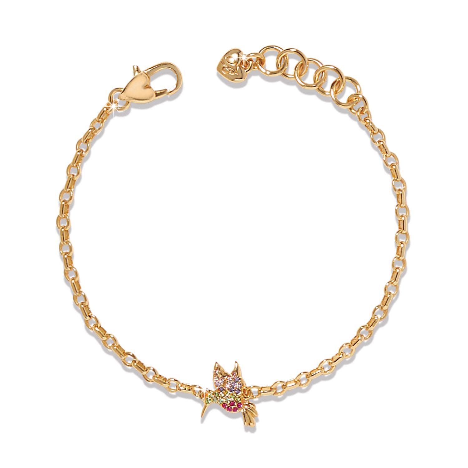 Brighton Enchanting Gem Hummingbird Bracelet, Color: Gold/Multi