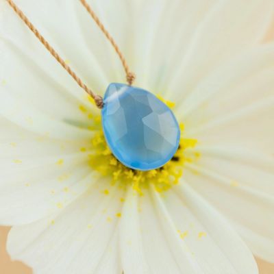 SoulKu Blue Chalcedony Luxe Necklace for Daughter