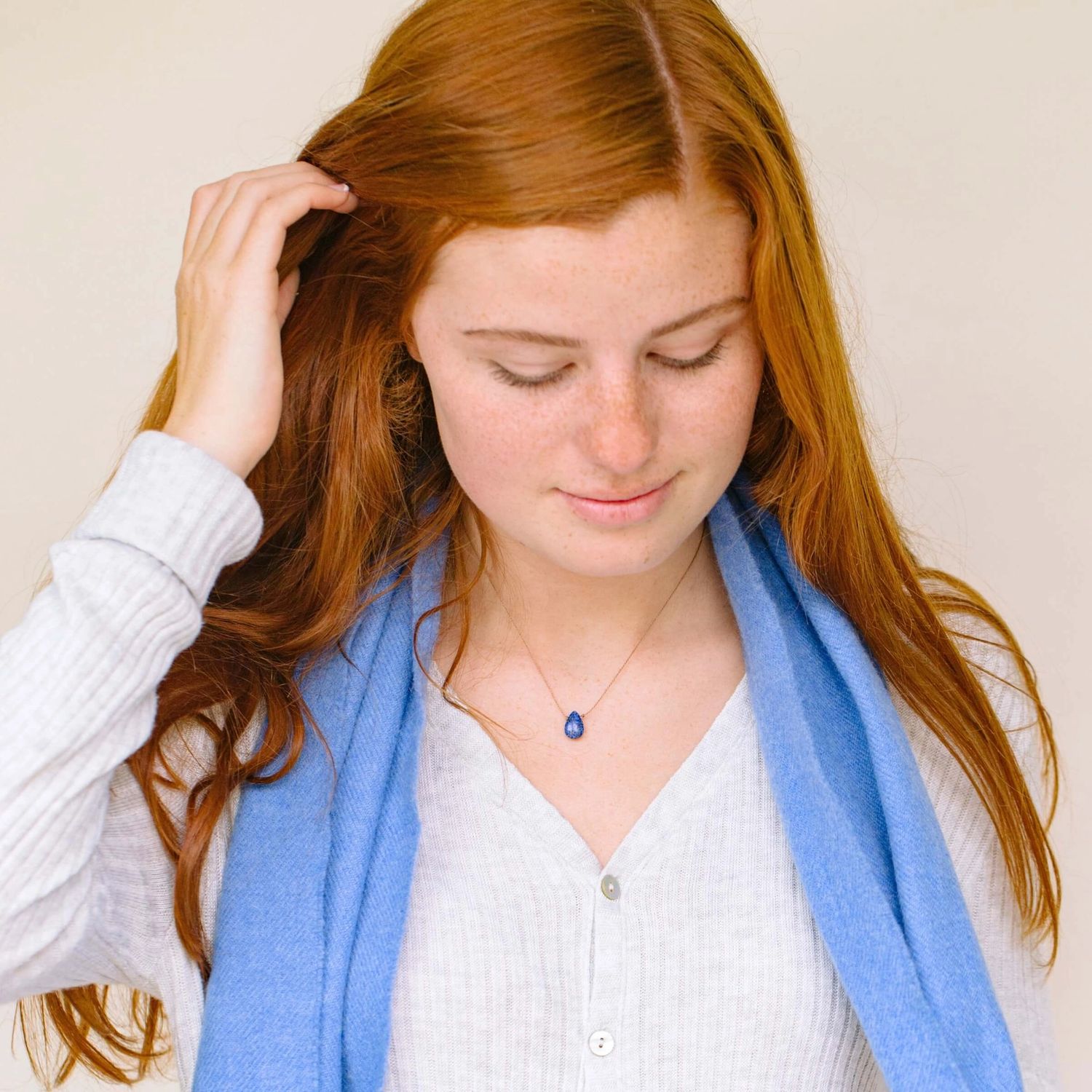 SoulKu Lapis Lazuli Luxe Necklace for Queen, Color: Lapis Lazuli, Size: 16 -18 inch