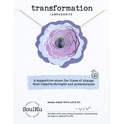 SoulKu Labradorite Luxe Necklace for Transformation