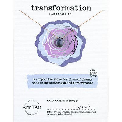 SoulKu Labradorite Luxe Necklace for Transformation