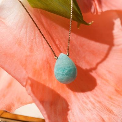 SoulKu Amazonite Luxe Necklace for You Are Brave