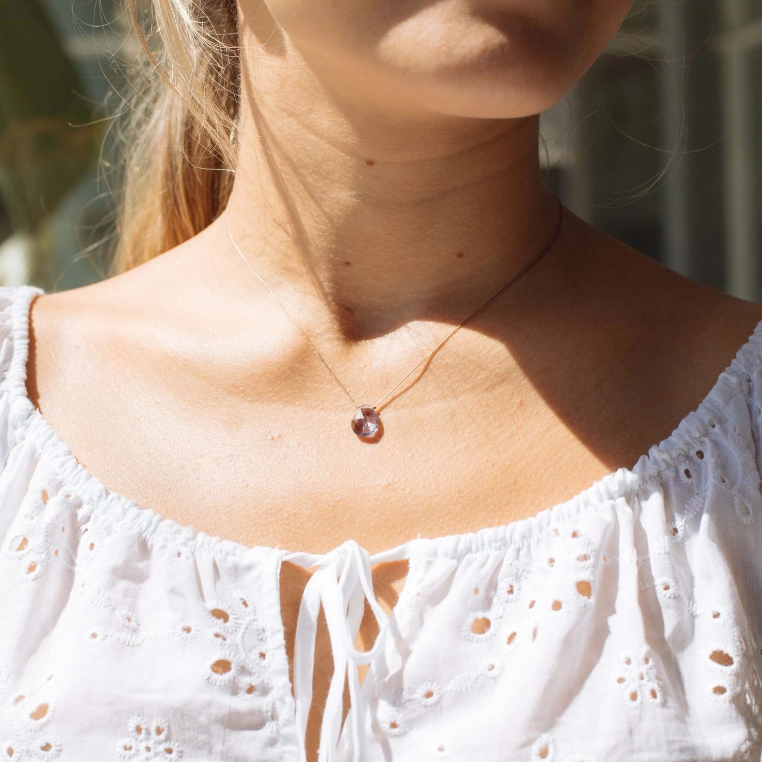 SoulKu Fluorite Luxe Necklace for Magic, Color: Fluorite, Size: 16 -18 inch