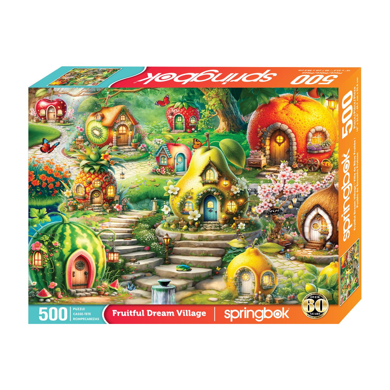 Springbok Puzzle - Fruitful Dream Village 500 Piece