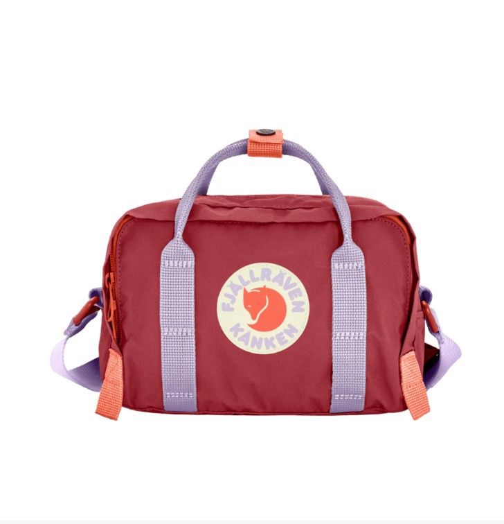 Fjallraven Kanken Koncept Crossbody Bag, Color: Ox Red/Pastel Lavender