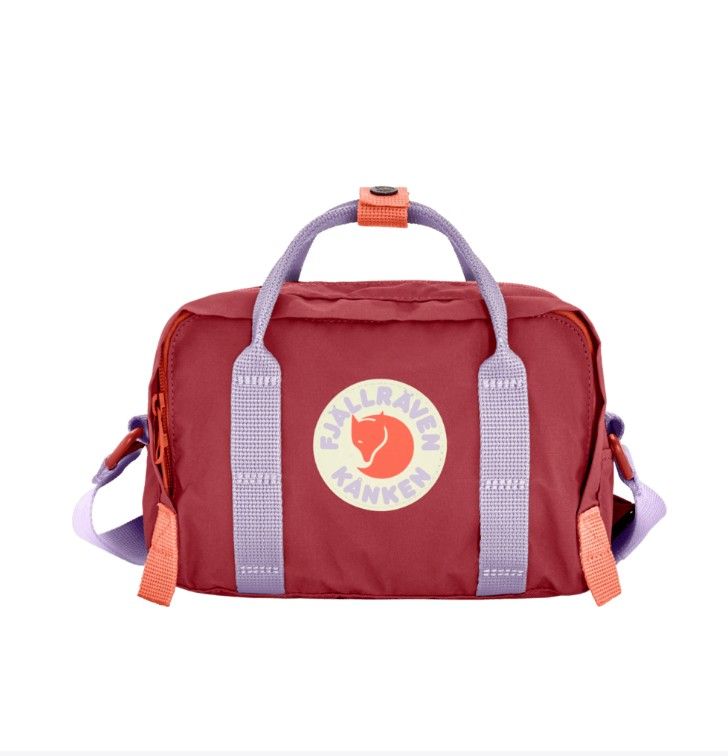 Fjallraven Kanken Koncept Crossbody Bag, Color: Ox Red/Pastel Lavender