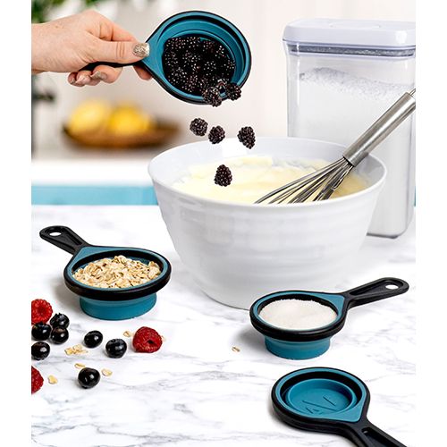 Krumbs Collapsable Silicone Measuring Cups - Asst.