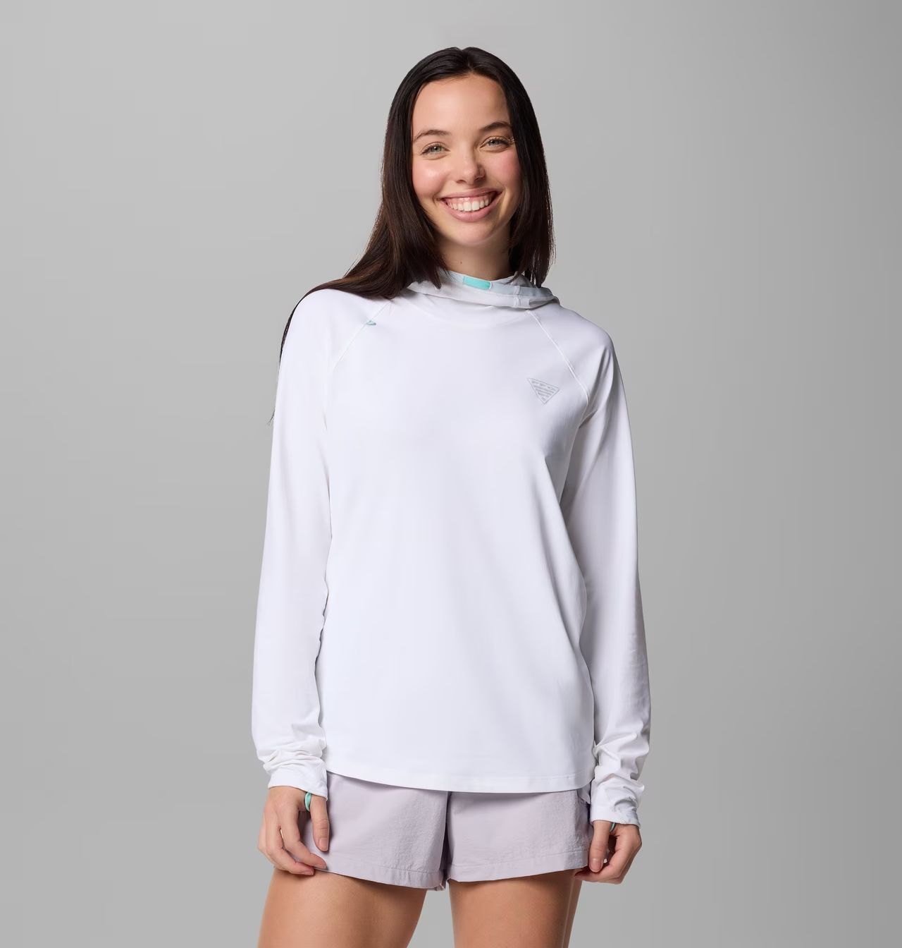 Columbia Wild Cast Sun Hoodie, Women's, Color: White, Size: XS