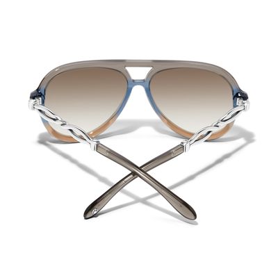 Brighton Interlok Twist Aviator Sunglasses