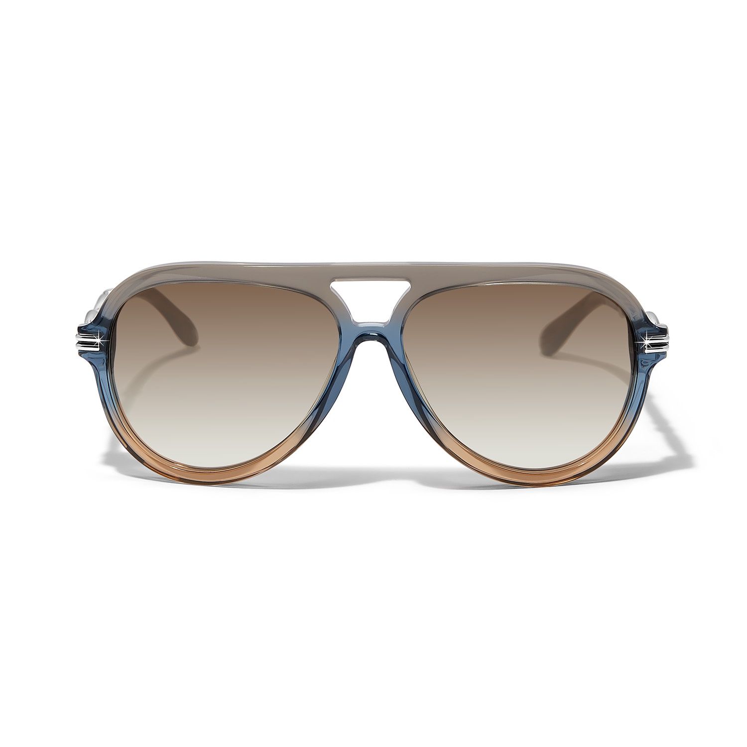 Brighton Interlok Twist Aviator Sunglasses, Color: Blue