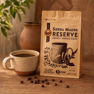 La Monarca Bakery Sierra Madre Reserve Coffee 12oz.