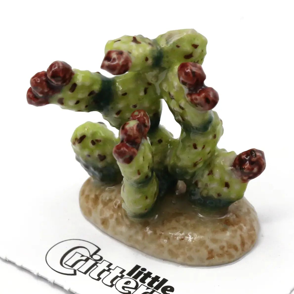 Little Critterz Porcelain Miniature - Prickly Pear Cactus