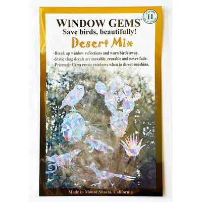 Window Gems Prismatic Window Cling - Desert Mix