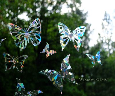 Window Gems Prismatic Window Cling - Butterfly