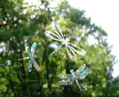Window Gems Prismatic Window Cling - Dragonfly