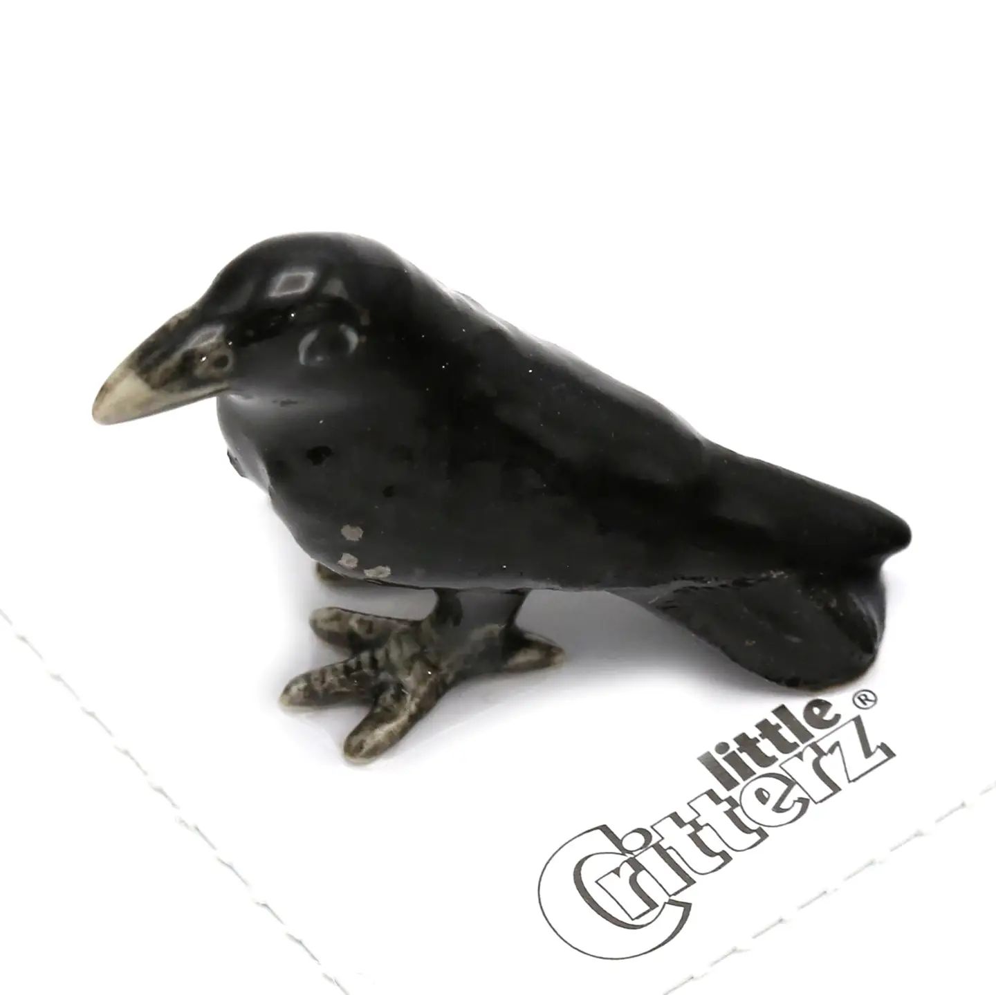 Little Critterz Porcelain Miniature - Trickster Raven