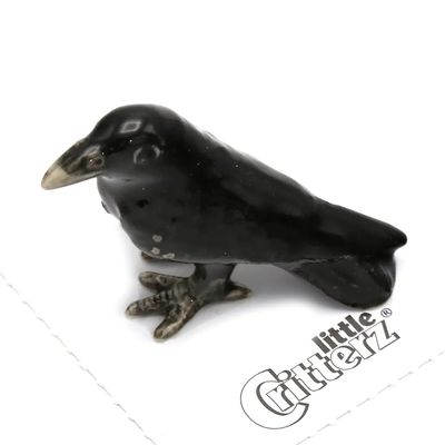 Little Critterz Porcelain Miniature - Trickster Raven