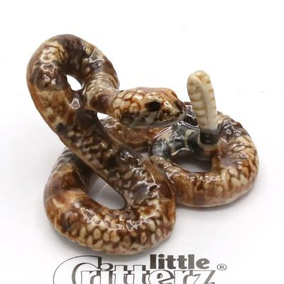 Little Critterz Porcelain Miniature - Shakes Rattlesnake