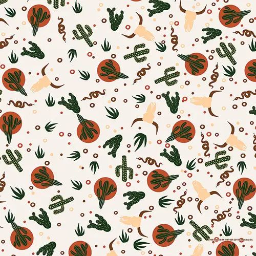 The Bandanna Company Bandanna -  22", Pattern: Wild West