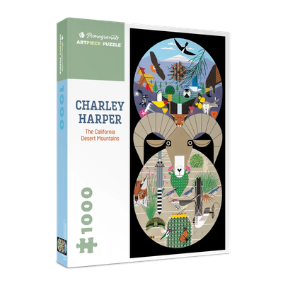 Pomegranate Puzzle, 1000pc.-Charley Harper: CA Desert Mountains