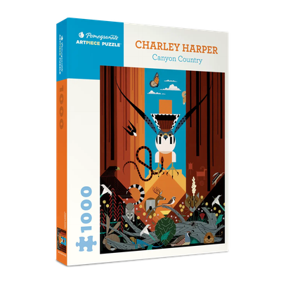 Pomegranate Puzzle, 1000pc-Charley Harper: Canyon Country