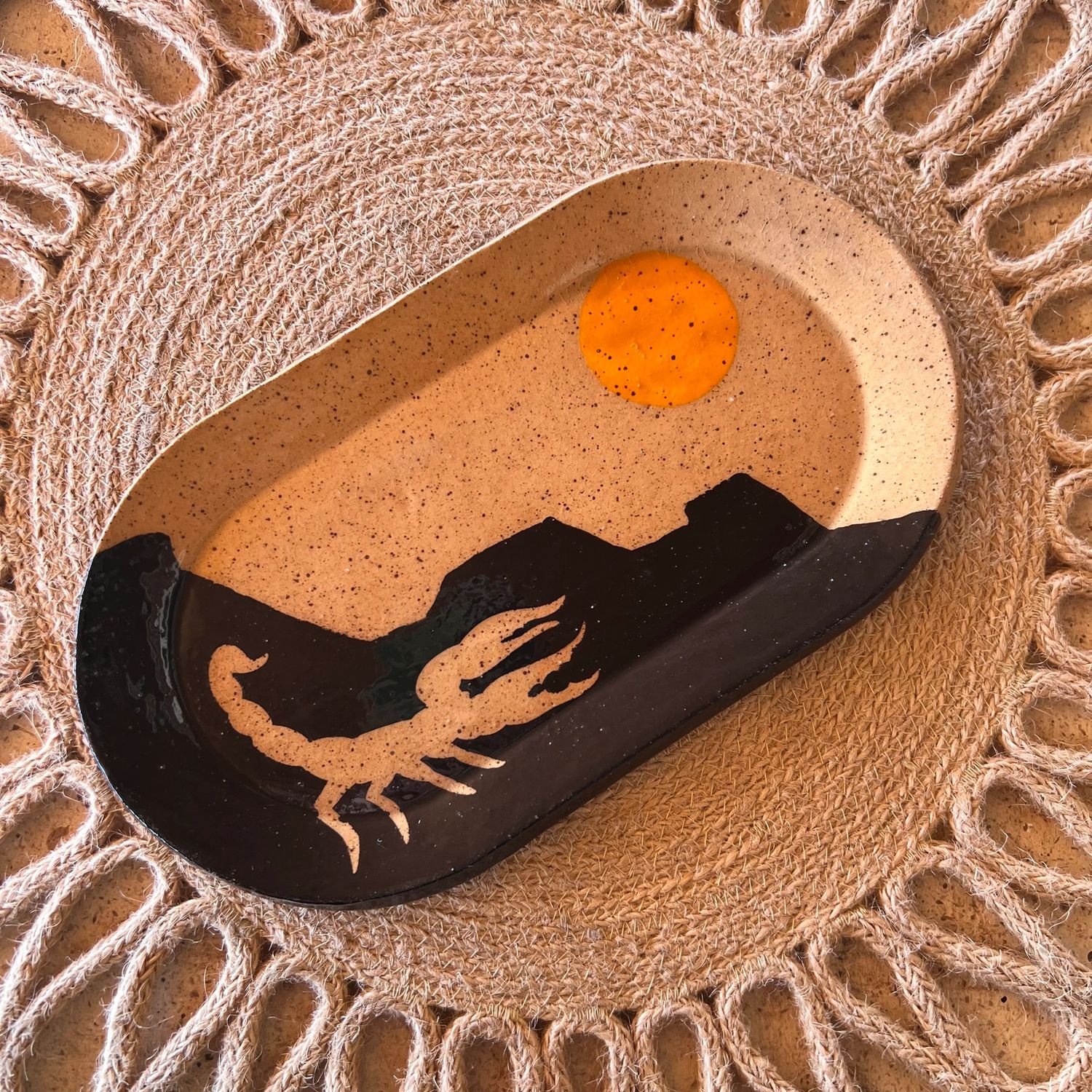 Tough Kitty Designs Desert Silhouette Trinket - Scorpion