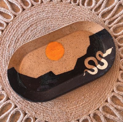 Tough Kitty Designs Desert Silhouette Trinket - Snake
