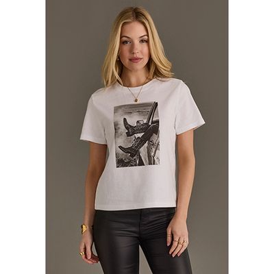 Graphic Women's Tee - Boots Out The Window