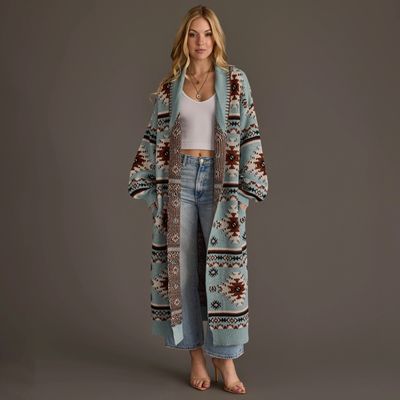 Western Long Women's Cardigan