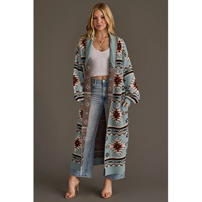 Western Long Women's Cardigan