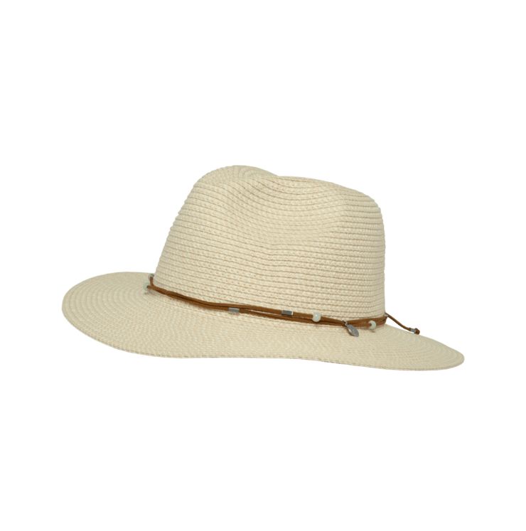Sunday Afternoons Wanderlust Fedora Hat, Color: Cream, Size: S/M