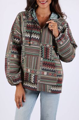 Boho Patchwork Batik Women's Hoodie
