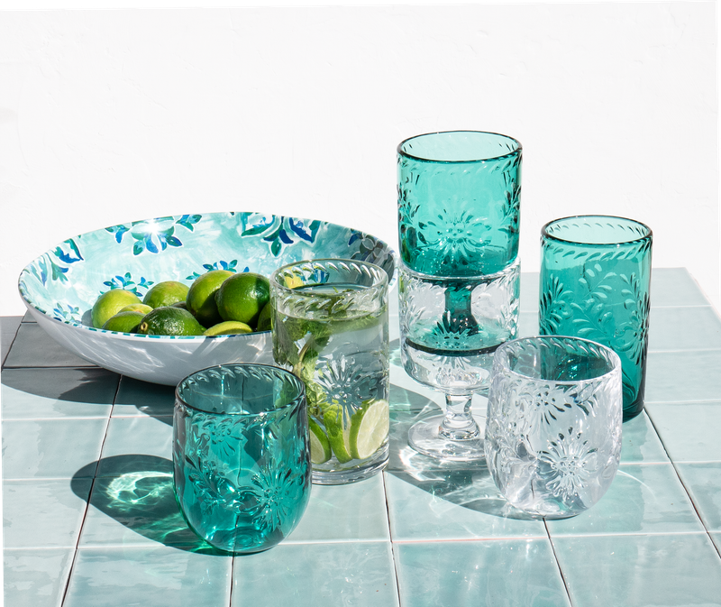 Talavera Stemless Plastic Drinkware