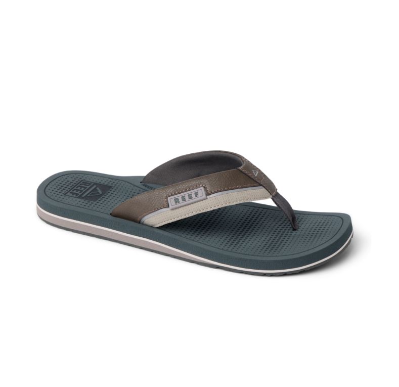 Reef Cushion Tide Men's Sandal, Color: Tan/Grey, Size: 8