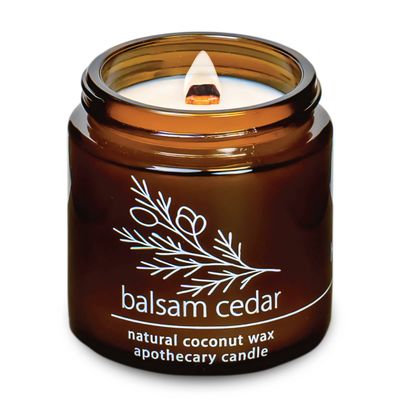 Balsam Cedar Candle | 4 oz Apothecary Jar