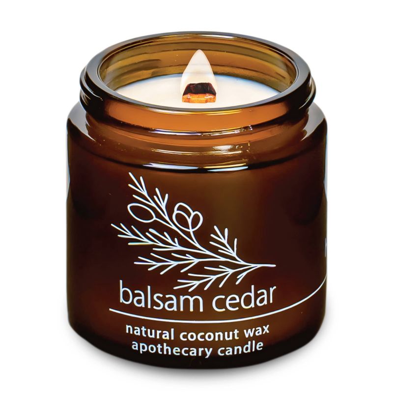 Balsam Cedar Candle | 4 oz Apothecary Jar