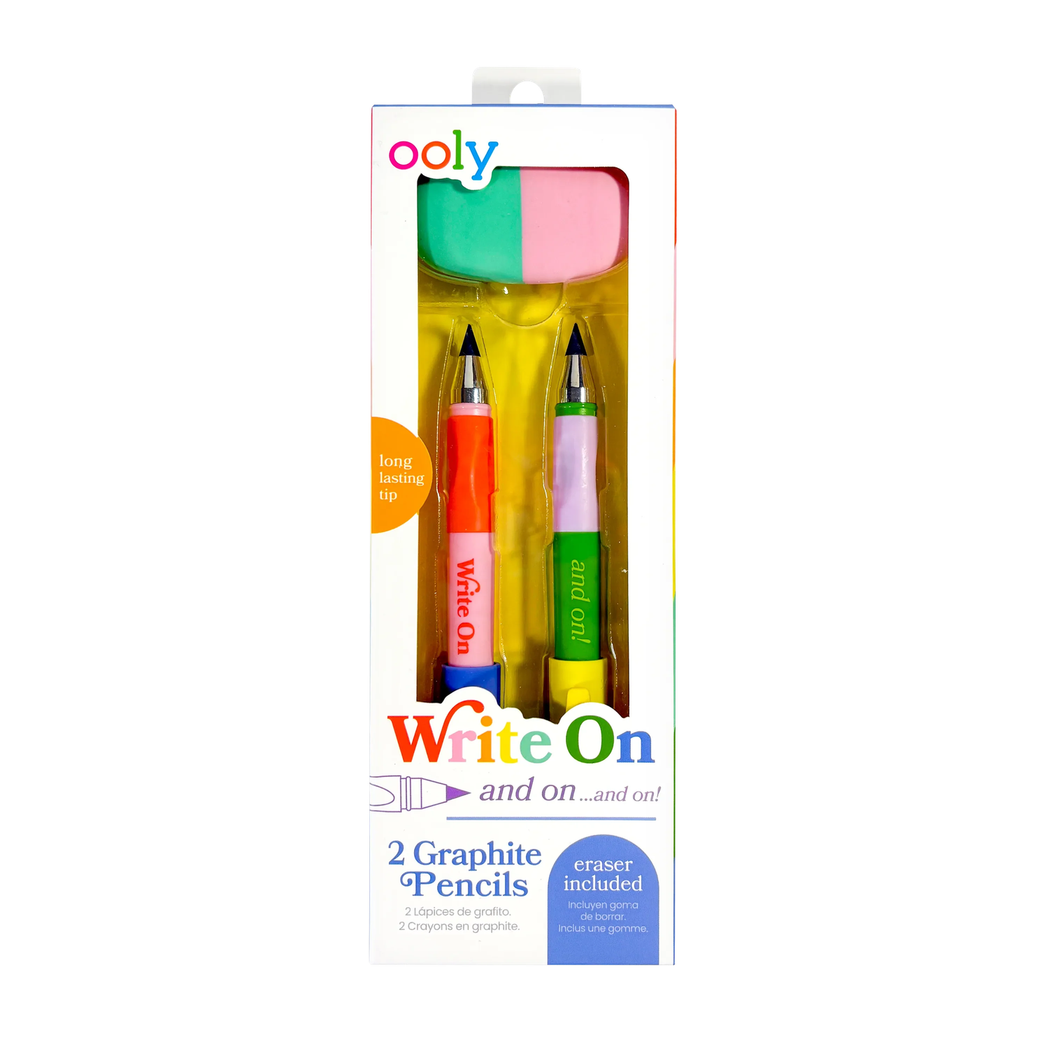 Ooly Write On: Graphite Pencils &amp; Eraser Set