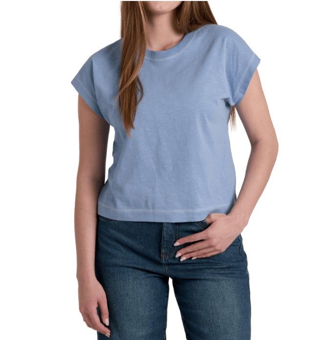 Kuhl Women's Shay Tee, Color: Drift Blue, Size: XS