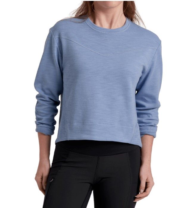 Kuhl Women's Lola Pullover Sweatshirt, Color: Drift Blue, Size: Small