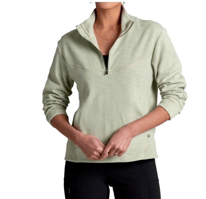 Kuhl Women's Lola 1/2 Zip Sweatshirt, Color: Sea Crest, Size: Small